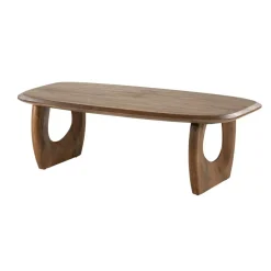 Phoebe Salontafel deens ovaal Bruin 130cm