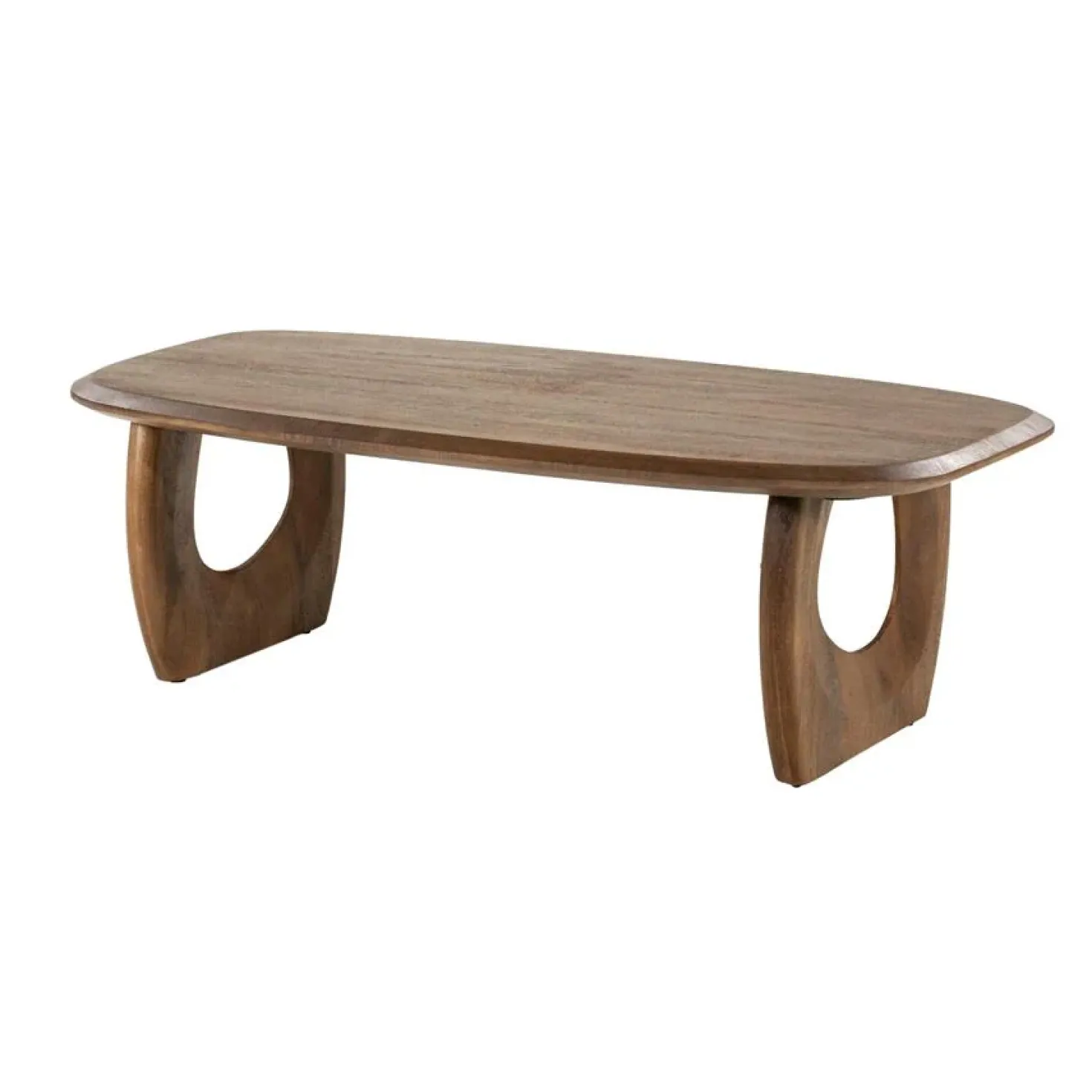 Phoebe Salontafel deens ovaal Bruin 130cm