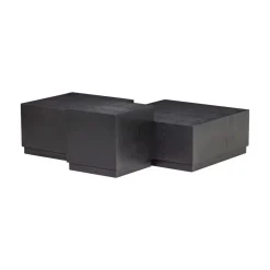Pim Bijzettafels Hout Zwart Set Van 3