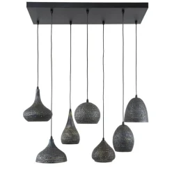 Pinch Hanglamp 7-lichts Zwart bruin