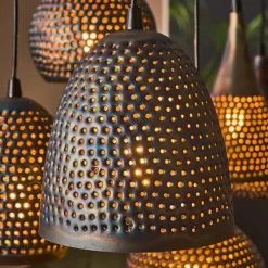 Pinch Hanglamp 7-lichts Zwart bruin