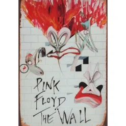 Pink Floyd the Wall - metalen bord