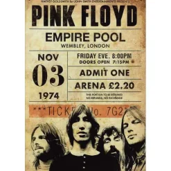 Pink Floyd Wembley - metalen bord