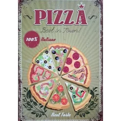 Pizza - metalen bord