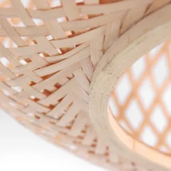 Plafondlamp Maze 1-lichts licht hout