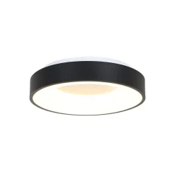 Plafonniere Ringlede zwart medium 38cm