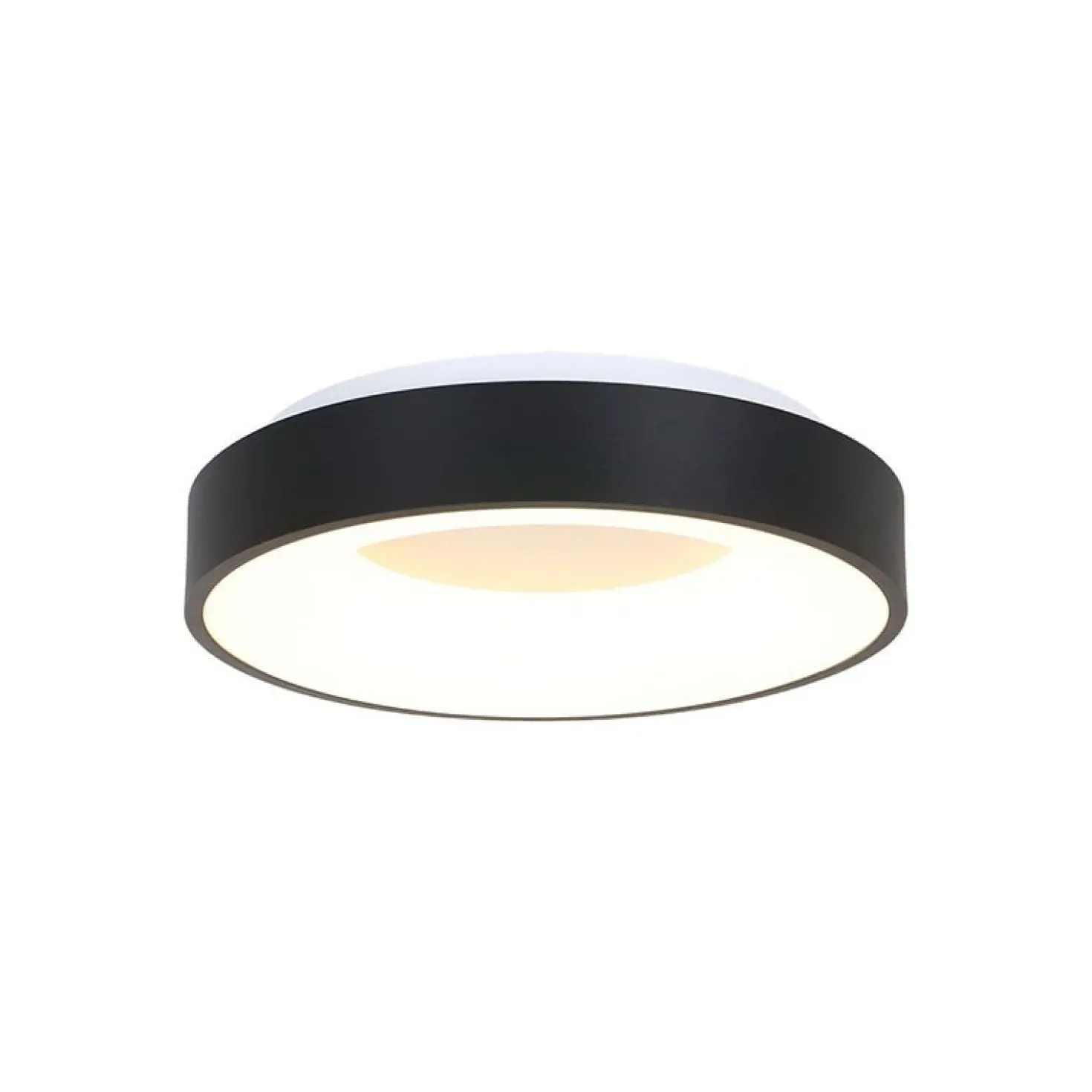 Plafonniere Ringlede zwart small 30cm