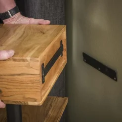 Plateau houten nachtkastje zwevend 35cm