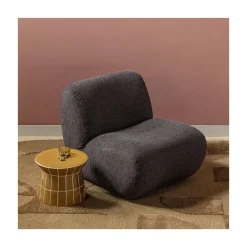Plu Bijzettafel rond Honinggeel Ø38cm