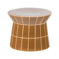 Plu Bijzettafel rond Honinggeel Ø38cm