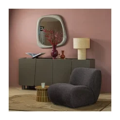 Plu Bijzettafel rond Honinggeel Ø38cm