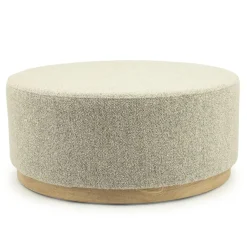Poef Avah large taupe 80cm