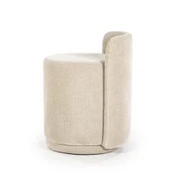 Poef Marque Taupe 43cm