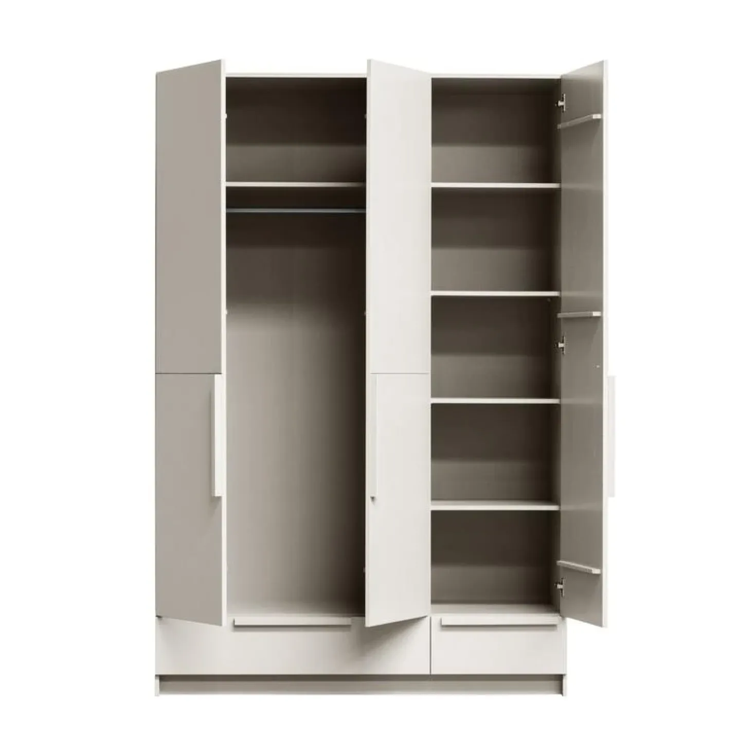 Pure 3-Deurs Kledingkast Splitdeur Dennenhout Dust 95cm