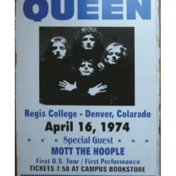 Queen Regis College - metalen bord