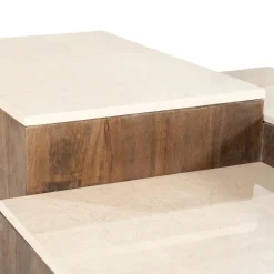 Quido Salontafel in 3 hoogtes Marmer 105cm