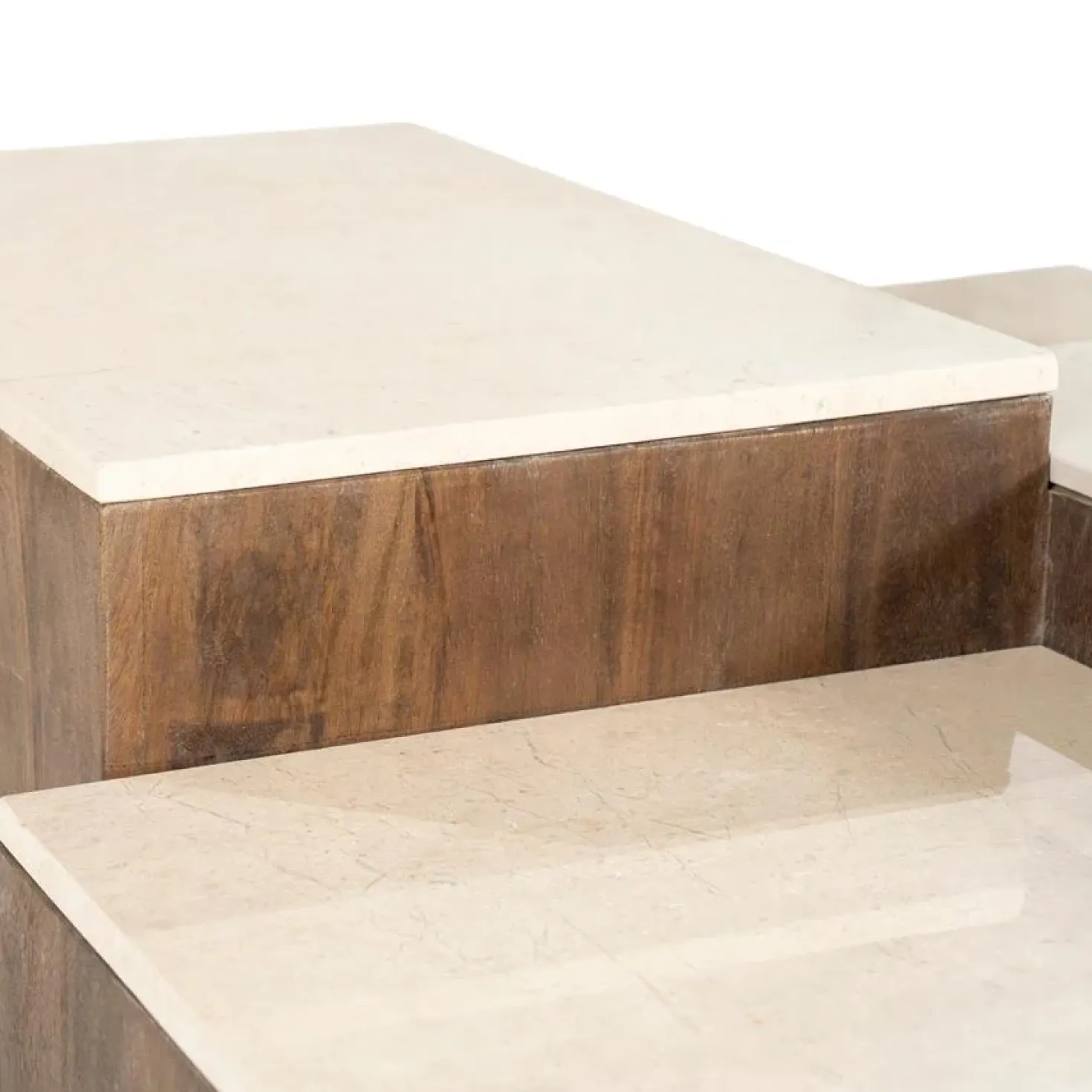 Quido Salontafel in 3 hoogtes Marmer 105cm