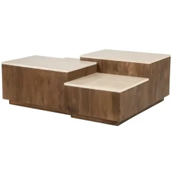 Quido Salontafel in 3 hoogtes Marmer 105cm