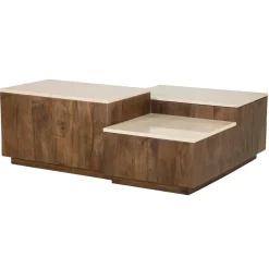 Quido Salontafel in 3 hoogtes Marmer 105cm