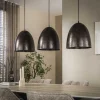 Quinn 3-lichts Hanglamp Geperforeerd Bruin