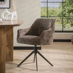 Ramas Eetkamerstoel draaibaar rich Taupe
