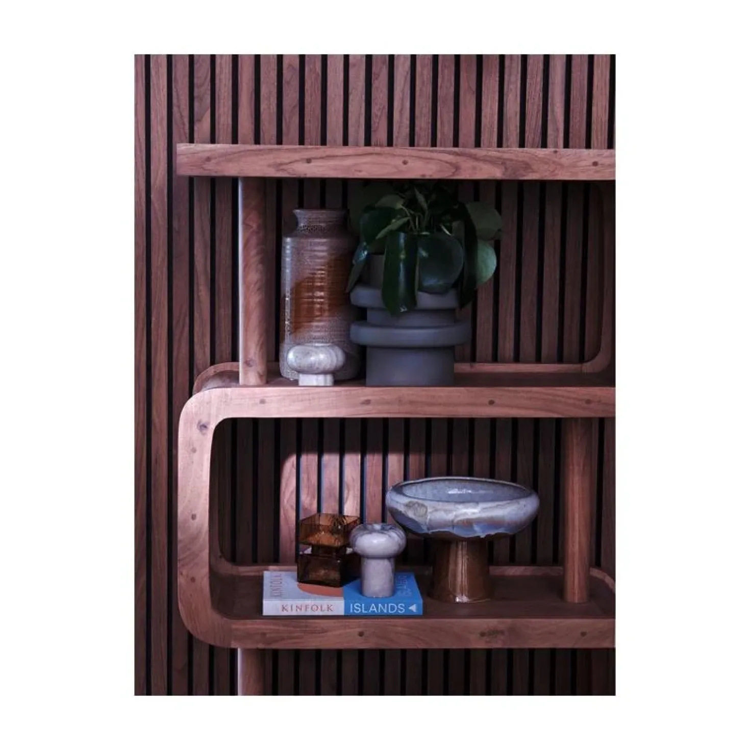 Rattle Open Kast Hout Naturel 82cm