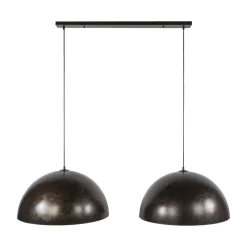 Raven 2-lichts Hanglamp Bruin