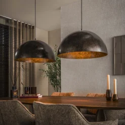 Raven 2-lichts Hanglamp Bruin