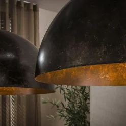Raven 2-lichts Hanglamp Bruin