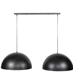 Raven 2-lichts hanglamp industrieel