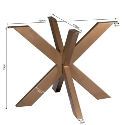 Raven Matrixpoot Rond brons 100cm