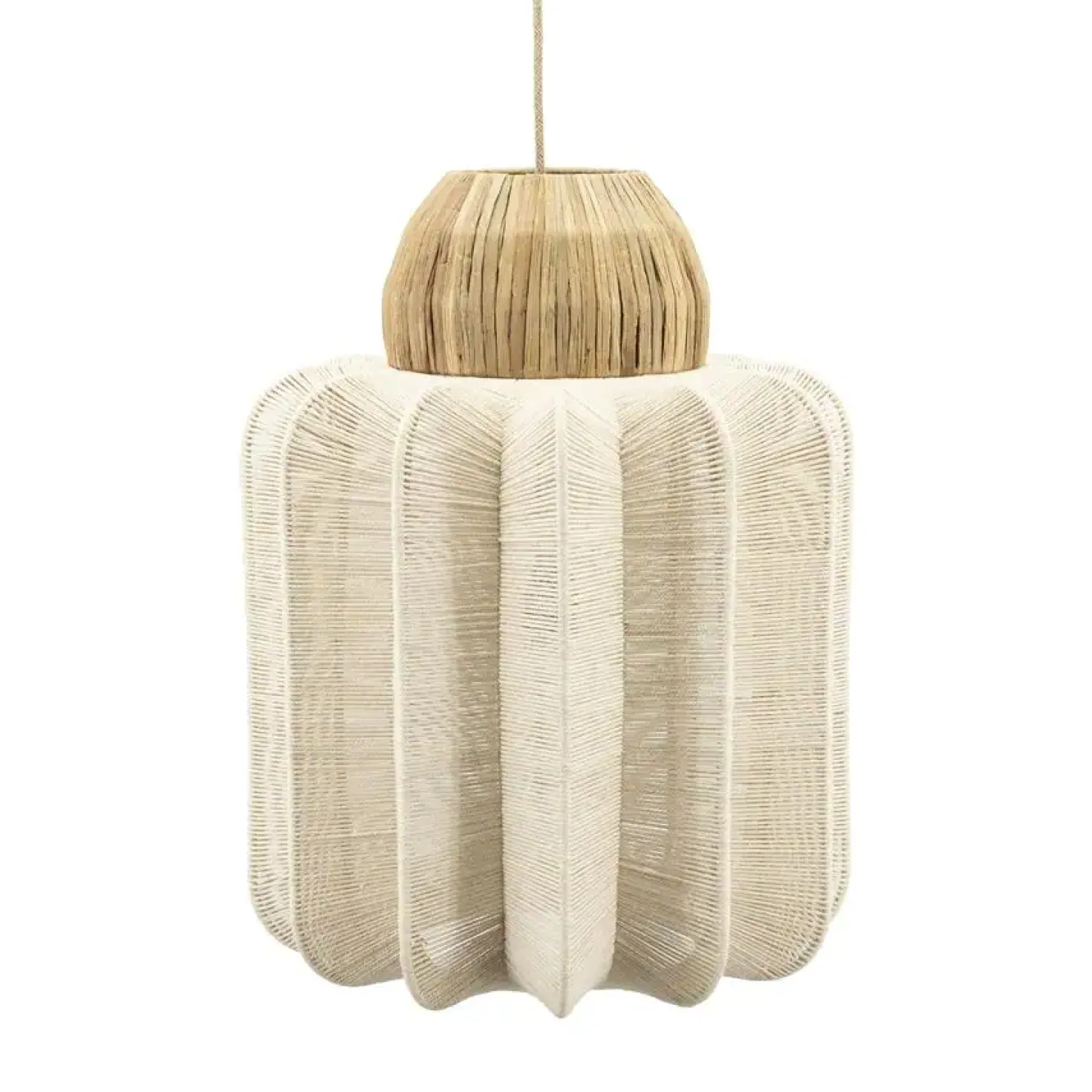 Reb 1-lichts Hanglamp katoen