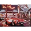 Red Car Diner - metalen bord