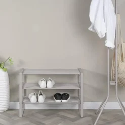 REEF industrieel dubbele schoenenrek Taupe