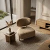 Reiza Fauteuil naturel Taupe