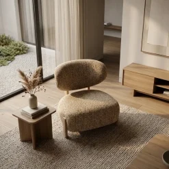 Reiza Fauteuil naturel Taupe