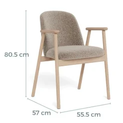 Renato Eetkamerstoel Naturel / Beige