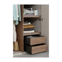 Rens 2-Deurs Kledingkast Pebble Grey 110cm