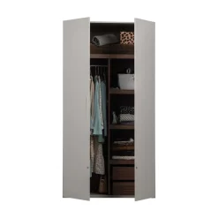 Rens 2-Deurs Kledingkast Pebble Grey 110cm