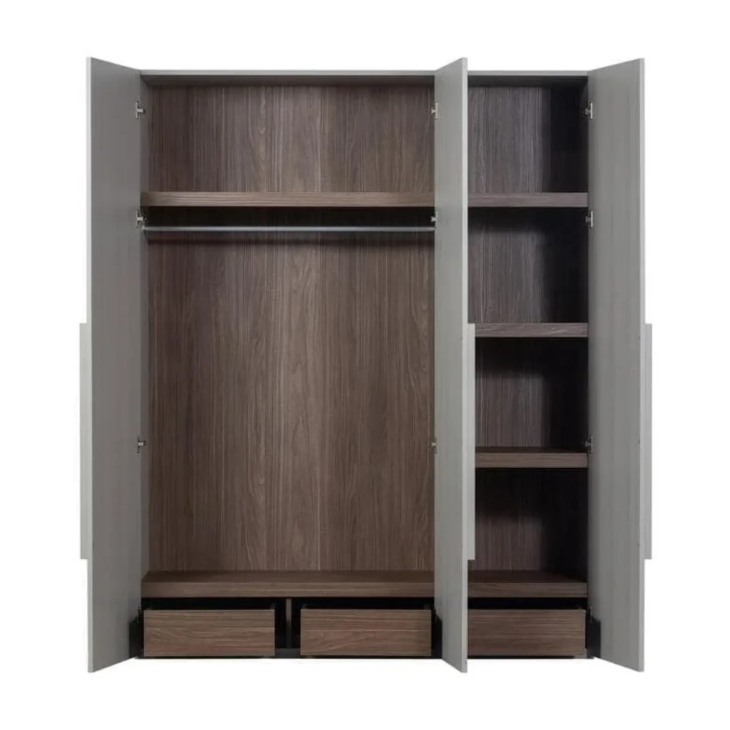 Rens 3-Deurs Kledingkast Pebble Grey 165cm
