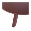 Rhonda Eettafel Rond Eiken Bordeauxrood 129cm