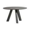 Rhonda Eettafel Rond Eiken Middenbruin 129cm