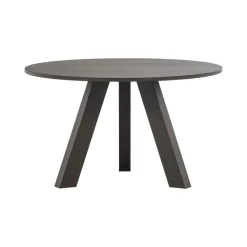 Rhonda Eettafel Rond Eiken Middenbruin 129cm