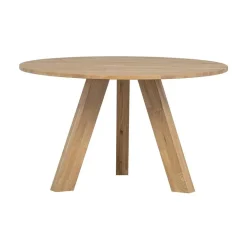 Rhonda Eettafel rond Eiken Naturel 129cm