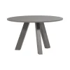 Rhonda Eettafel Rond Eiken Warmgrijs 129cm