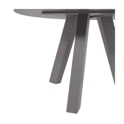 Rhonda Eettafel Rond Eiken Warmgrijs 129cm