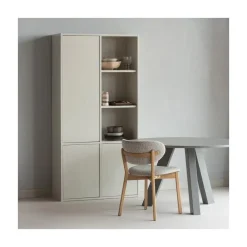 Rhonda Eettafel Rond Eiken Warmgrijs 129cm