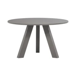 Rhonda Eettafel Rond Eiken Warmgrijs 129cm