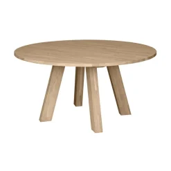 Rhonda XL Eettafel rond Eiken Naturel 150cm