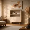 Rianne Wandkast laag Beige mangohout 80cm